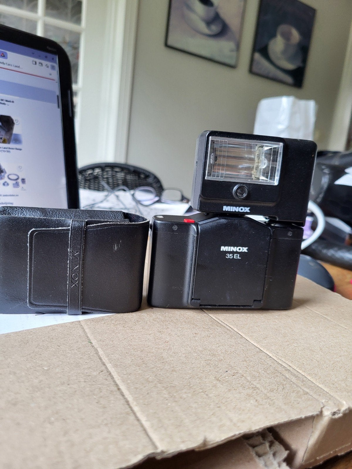 MINOX 35 EL MET FLITSER., Audio, Tv en Foto, Fotocamera's Analoog, Ophalen of Verzenden, Spiegelreflex, Overige Merken