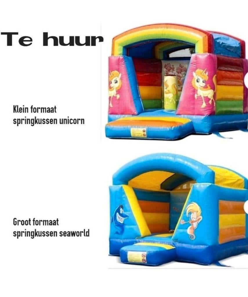 Te huur springkussen incl brengen en halen. 🎉, Ophalen, Zo goed als nieuw, Overige