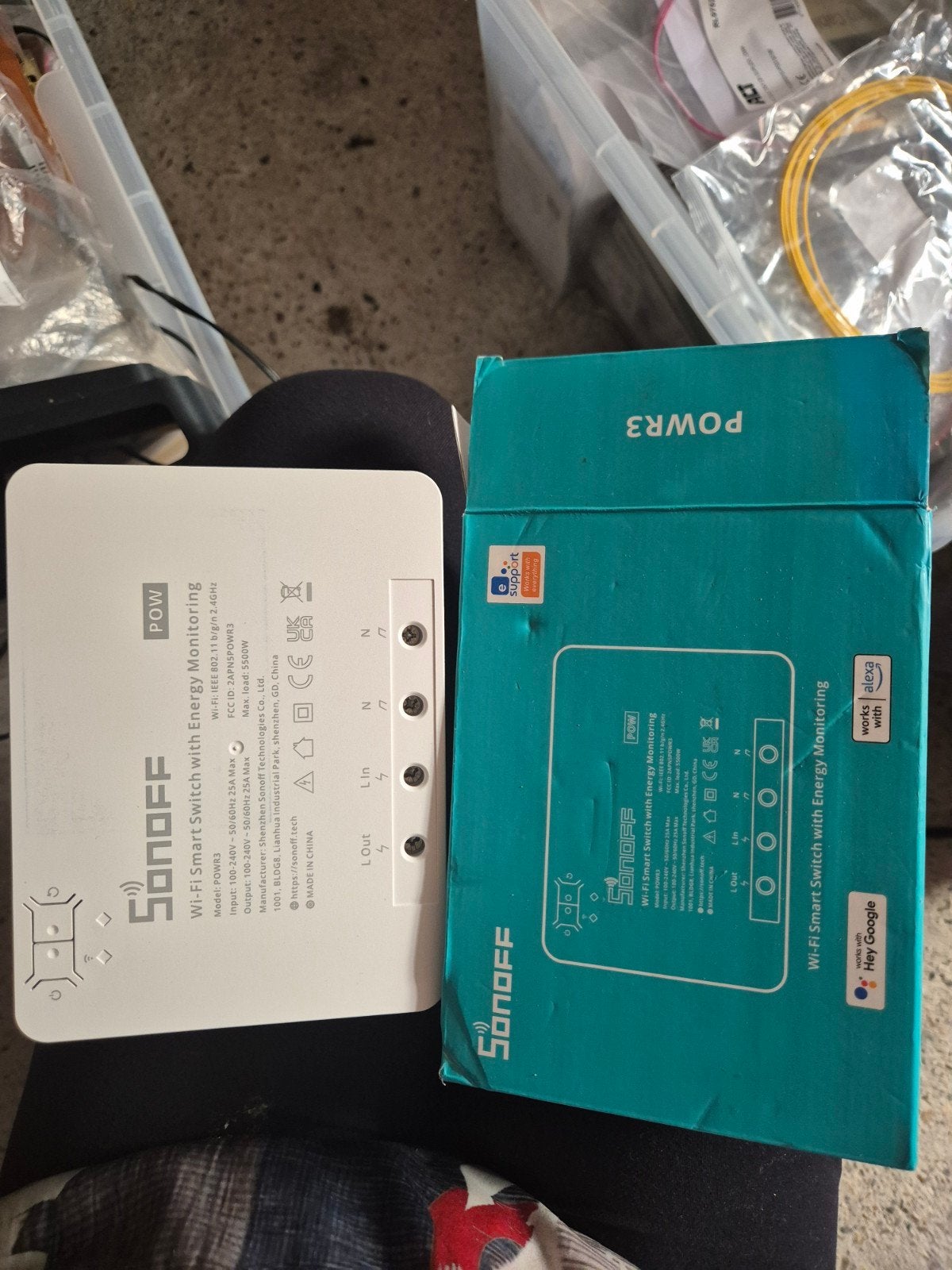 Sonoff POWR3 Wi-Fi Smart Switch met Energiemonitoring, Ophalen of Verzenden