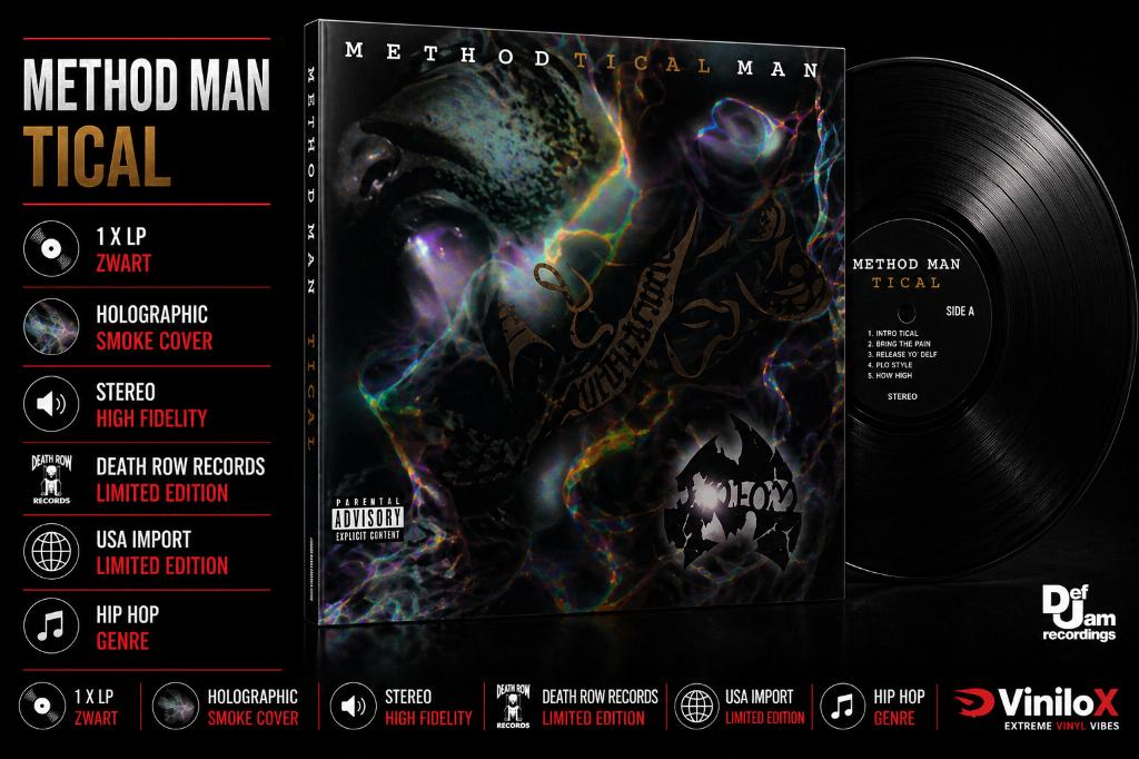 Method Man – Tical LP Holographic Smoke Cover, Cd's en Dvd's, Vinyl | Hiphop en Rap, 2000 tot heden, Geseald, Ophalen of Verzenden