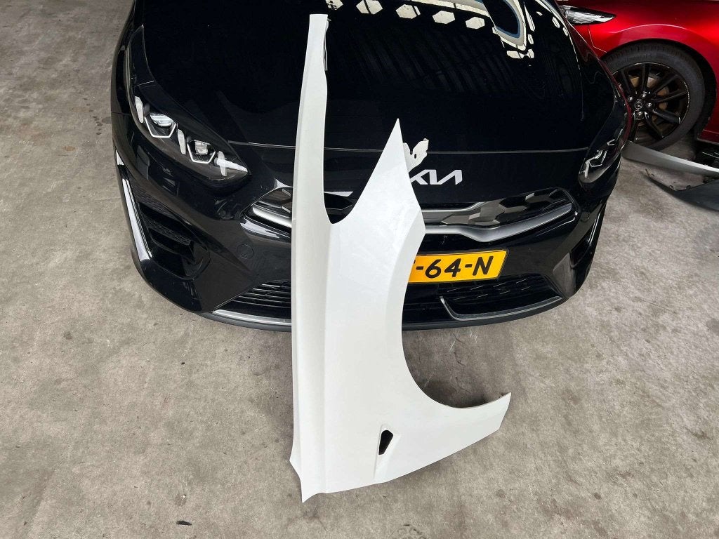 scherm tesla model 3 rechtsvoor 1111268e parelmoer wit, Auto-onderdelen, Overige automerken, Amerika, Voor, Gebruikt