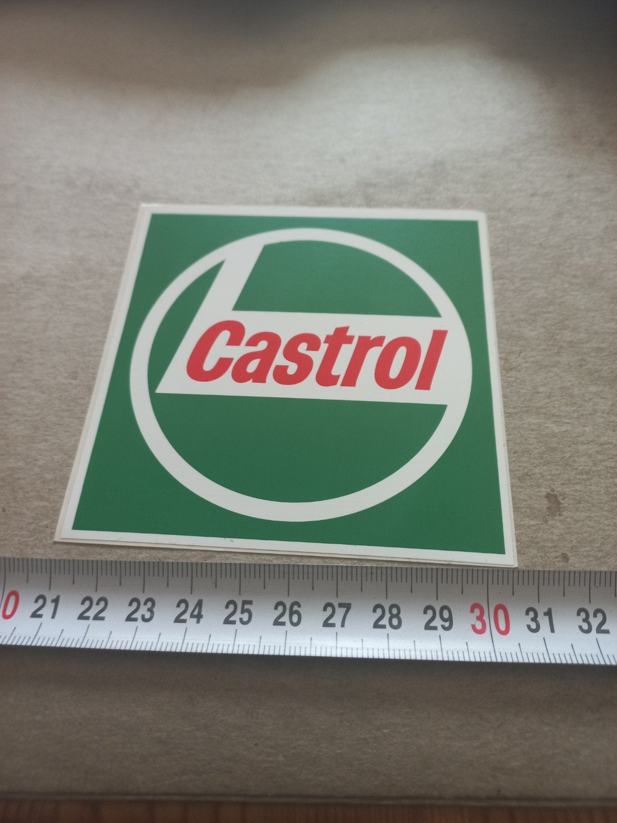Castrol logo vierkant, Ophalen of Verzenden, Zo goed als nieuw