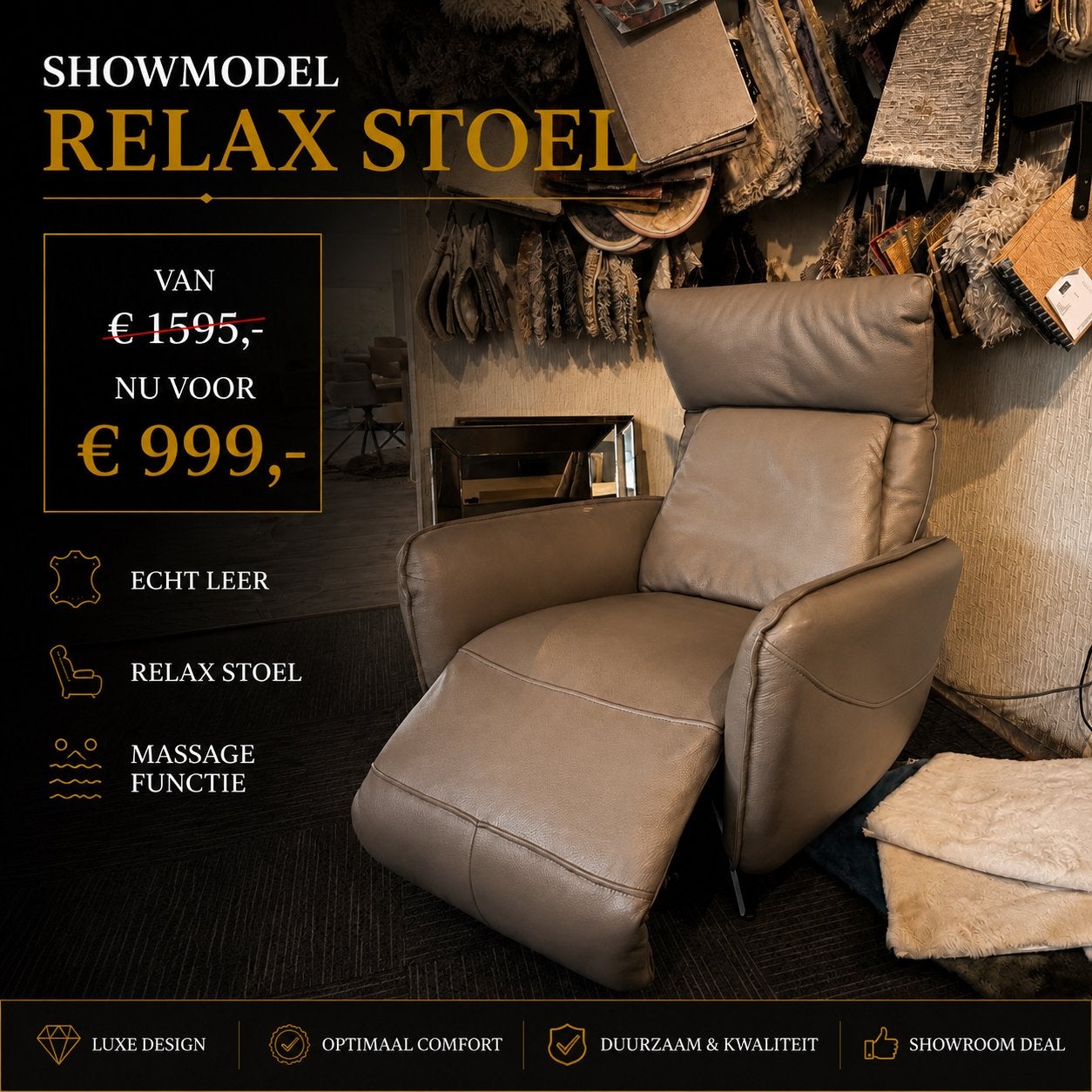 Showmodel stoelen en meubels weg=weg, Ophalen, Overige materialen, Overige kleuren, Zo goed als nieuw