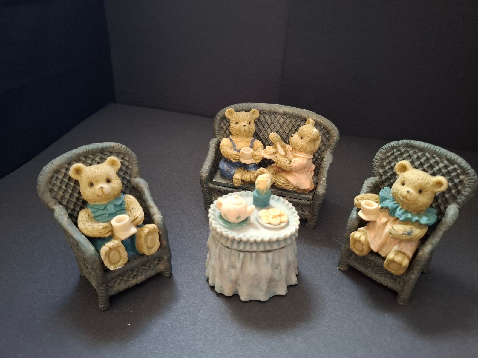 Schattige Beertjes Theekransje Decoratie Set, Ophalen of Verzenden, Gebruikt, Dier