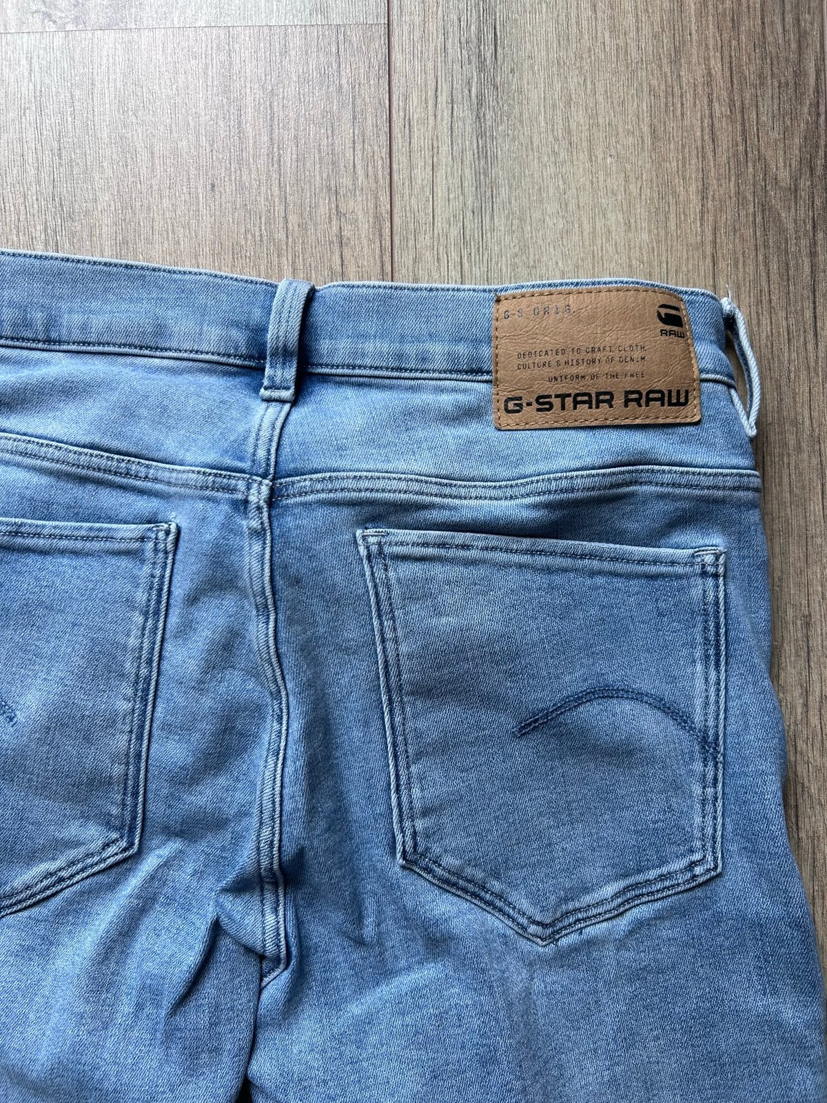 G-Star Raw Straight Dames Jeans - Lichtblauw W 30-L 30, Ophalen of Verzenden, Zo goed als nieuw, Blauw, Overige jeansmaten
