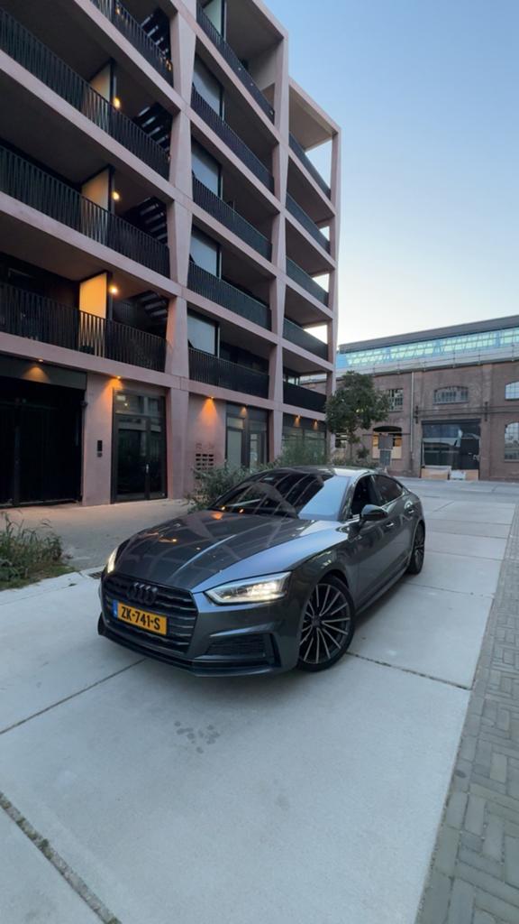 Audi A5 35 Tfsi 245pk S Tronic 2019 Grijs, Auto's, Audi, 4 cilinders, 1984 cc, Leder en Stof, Start-stop-systeem