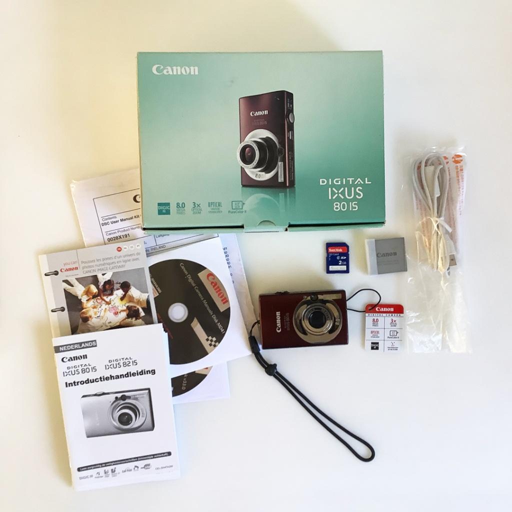 Canon digital IXUS 80 IS 8 Mp 3x zoom Zeer compleet, Gebruikt, Verzenden, Canon, Compact