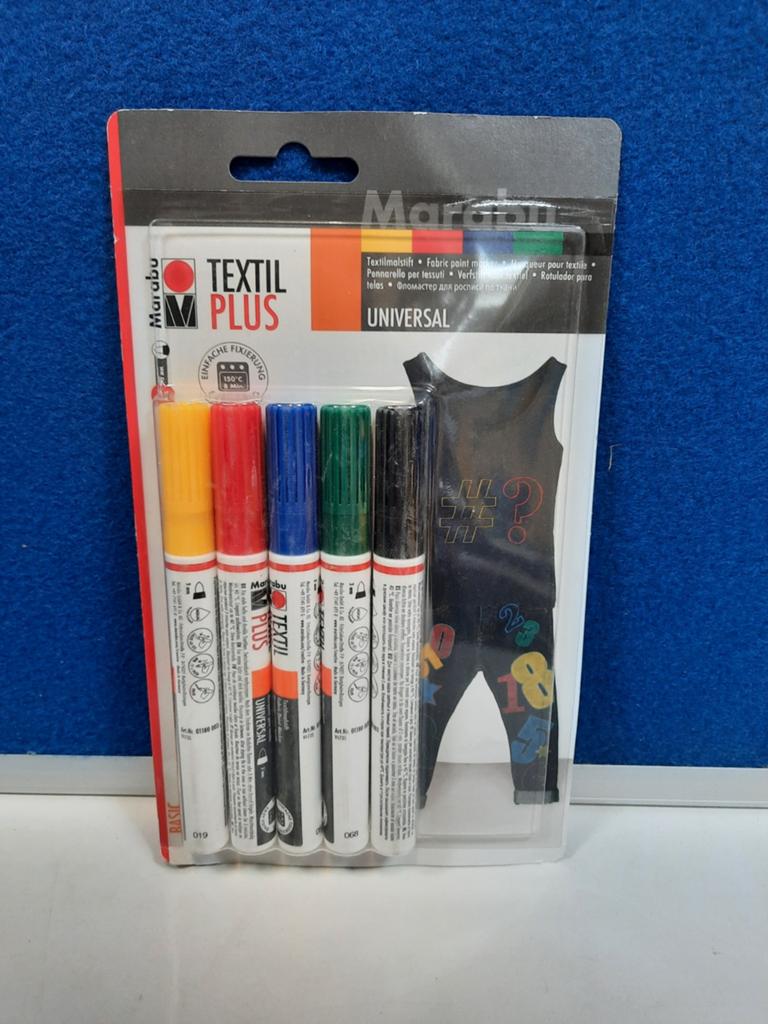 Marabu Textil Painter Plus Textielstiften Set, Ophalen of Verzenden, Nieuw