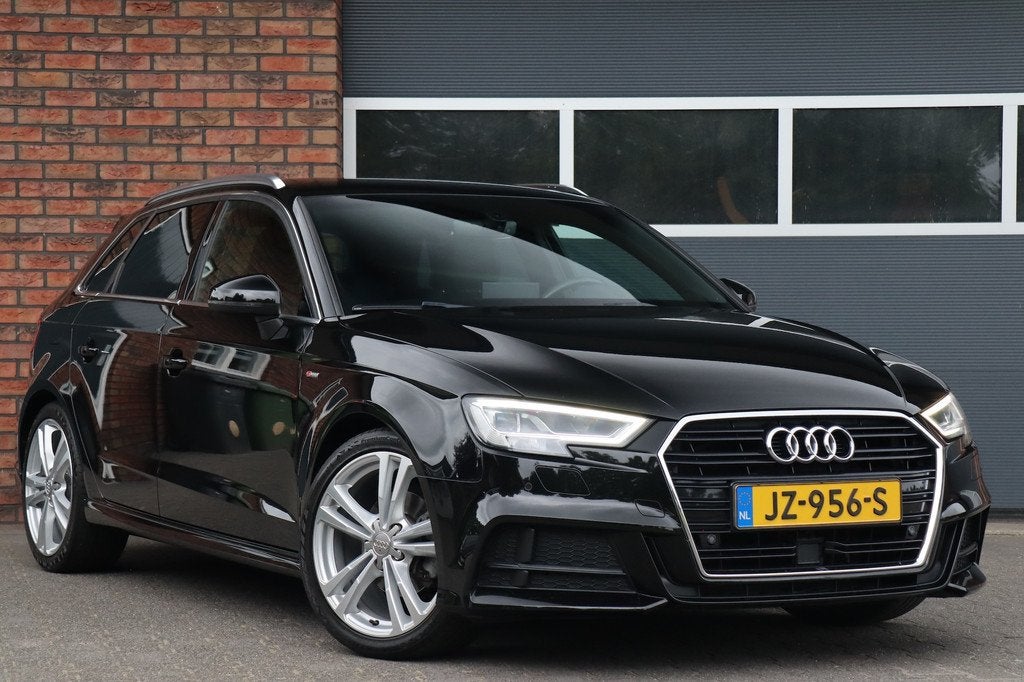 Audi A3 Sportback 1.4 TFSI S-tronic, 2x S-line, Acc, LED, Ca, Gebruikt, 4 cilinders, 150 pk, Leder en Stof