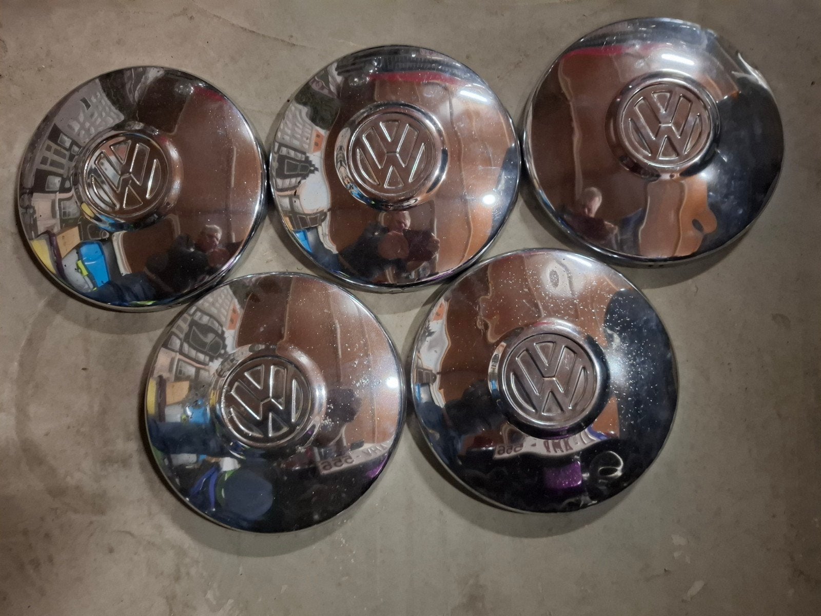 5 nette VW wieldoppen, Ophalen of Verzenden, Gebruikt