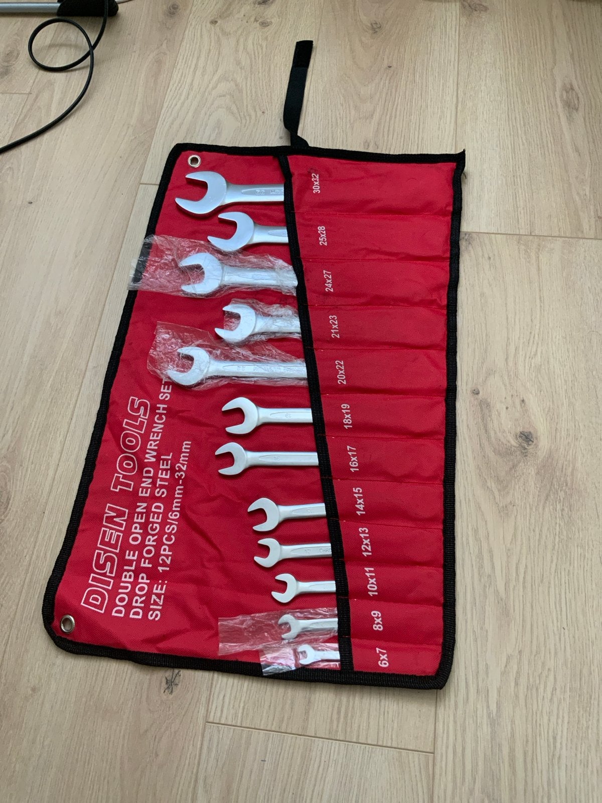 Disen Tools Dubbele Open Ringsleutel Steeksleutel Set 6-32mm, Ophalen of Verzenden, Nieuw, Sleutel/ratel, Overige merken
