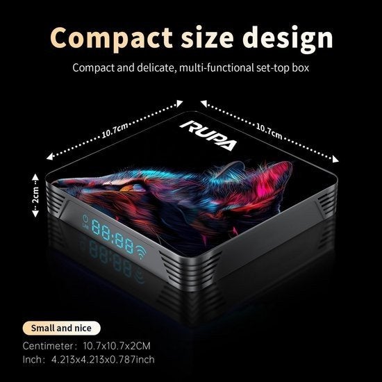 Rupa Smart Android TV Box 4K, Ophalen of Verzenden, Nieuw, HDMI, 1500 GB of meer