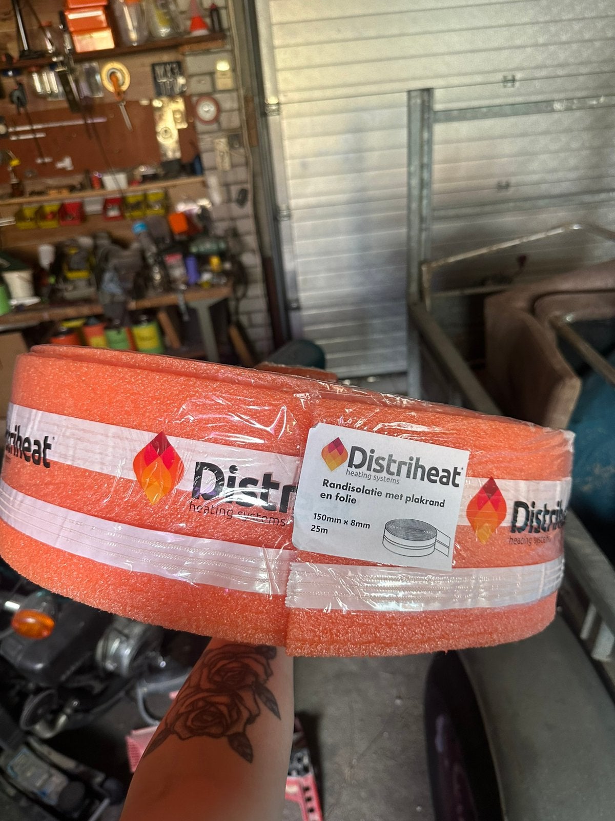 25m Randisolatie met plakrand & folie - Distriheat, Overige materialen, Nieuw, 15 m² of meer, Vloerisolatie