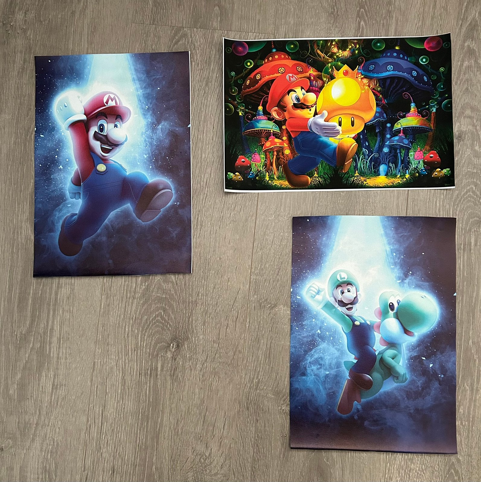 3 A4 posters Mario, Ophalen of Verzenden, Zo goed als nieuw, Wanddecoratie