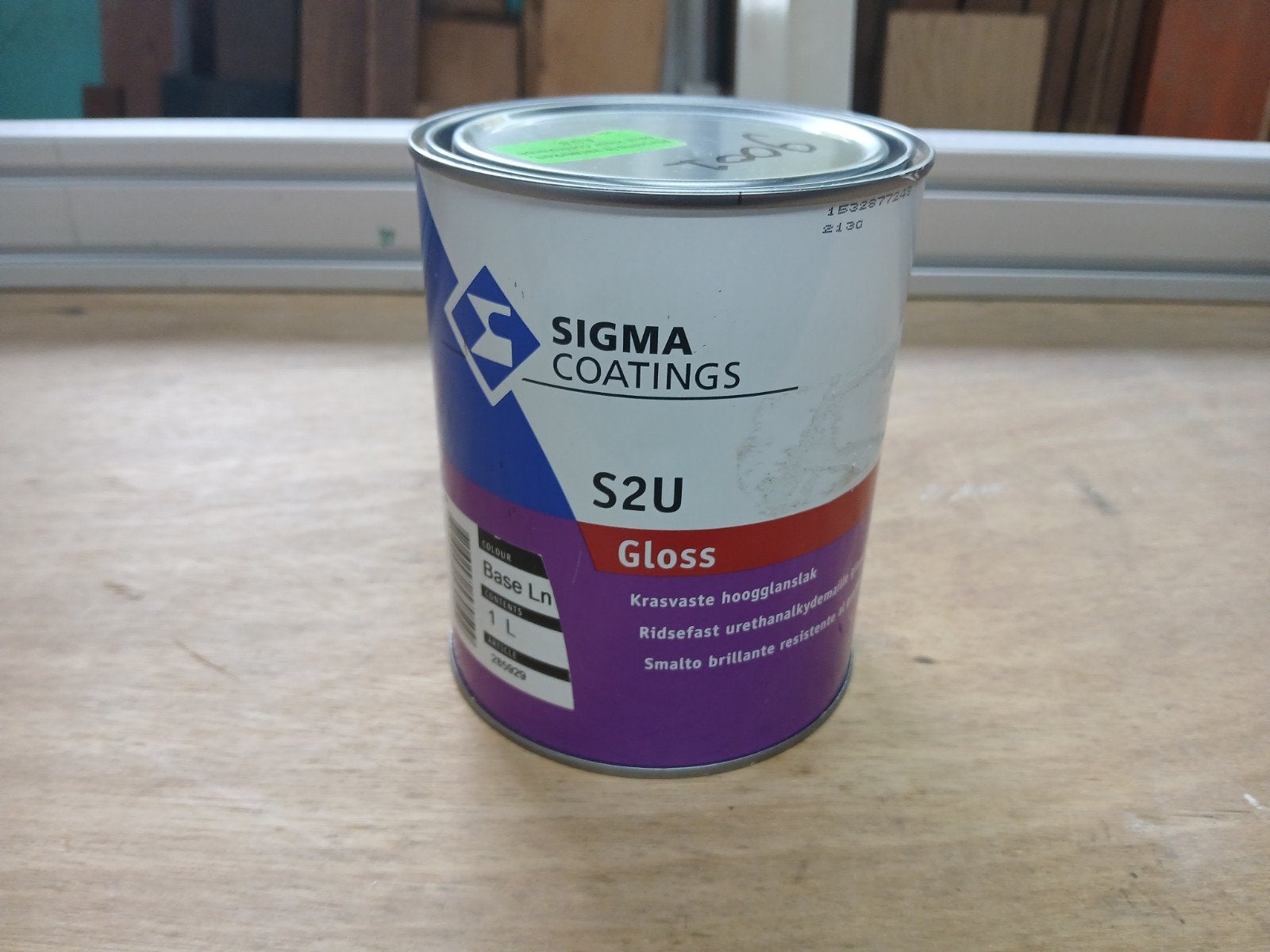Sigma S2U Gloss Hoogglans Lak RAL 9001 - 1 Liter, Wit, Nieuw, Ophalen of Verzenden, Lak