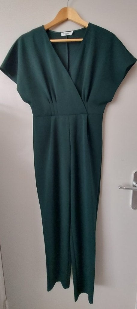 Daphnea Jumpsuit Donkergroen Maat S, Daphnea, Ophalen of Verzenden, Zo goed als nieuw, Maat 36 (S)