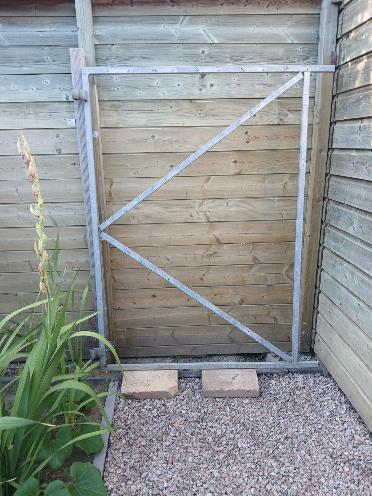 IJzeren tuinpoort frame 120 x 156 cm, Ophalen, Gebruikt, 100 tot 150 cm, Draaipoort