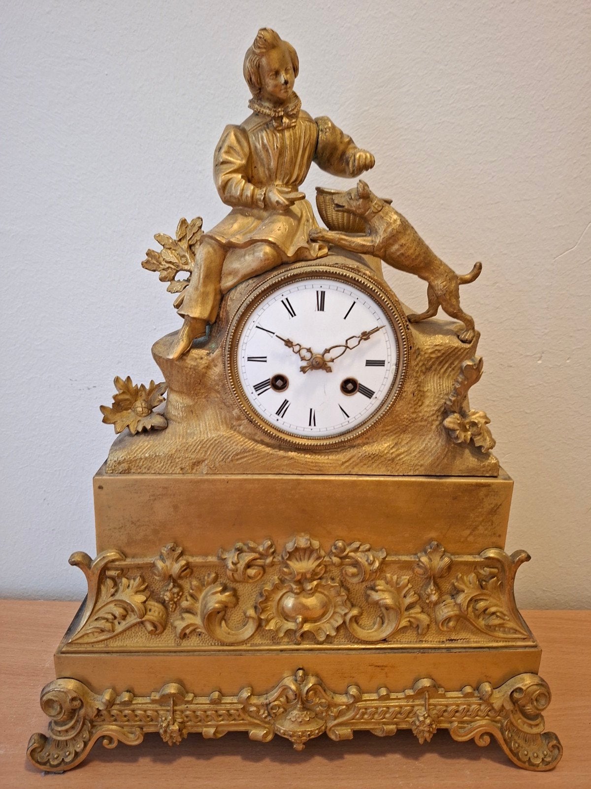 Antieke 19e eeuwse Franse klok JAPY slag pendule opknapper, Ophalen of Verzenden