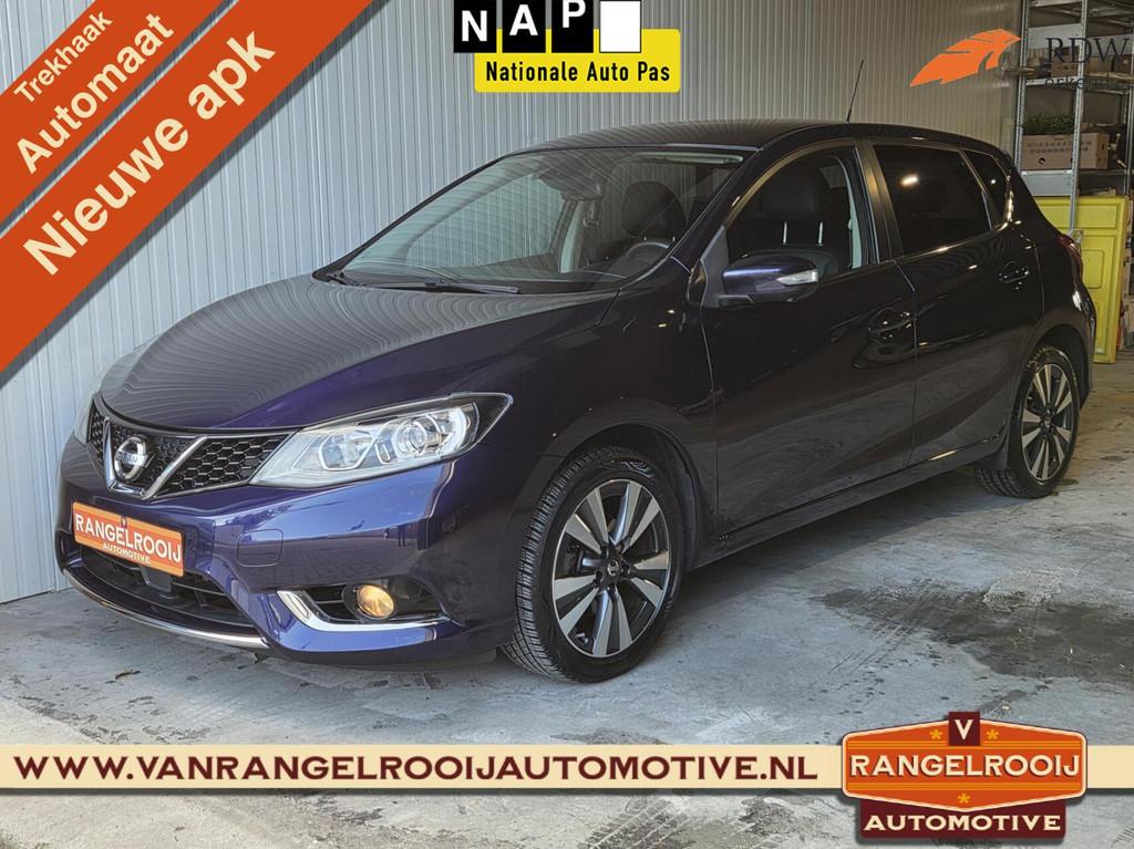 Nissan Pulsar 1.2 DIG-T Tekna Aut., trekh., leer, 360 cam.,, Gebruikt, Euro 6, 4 cilinders, Lichtsensor