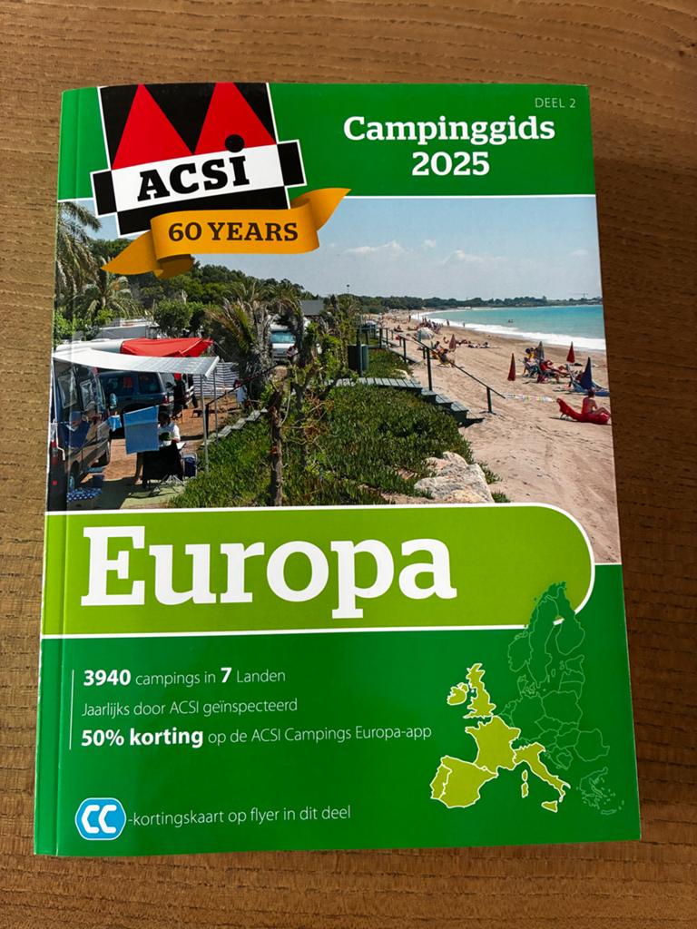 ACSI Campinggids Europa 2025 - Deel 2, Ophalen of Verzenden, Nieuw, Europa, Campinggids