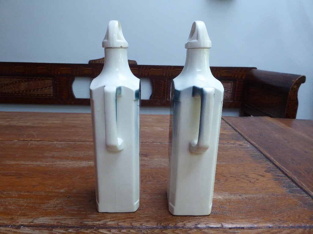 Art deco keramiek olie en azijnstel, Antiek en Kunst, Antiek | Keramiek en Aardewerk, Ophalen of Verzenden