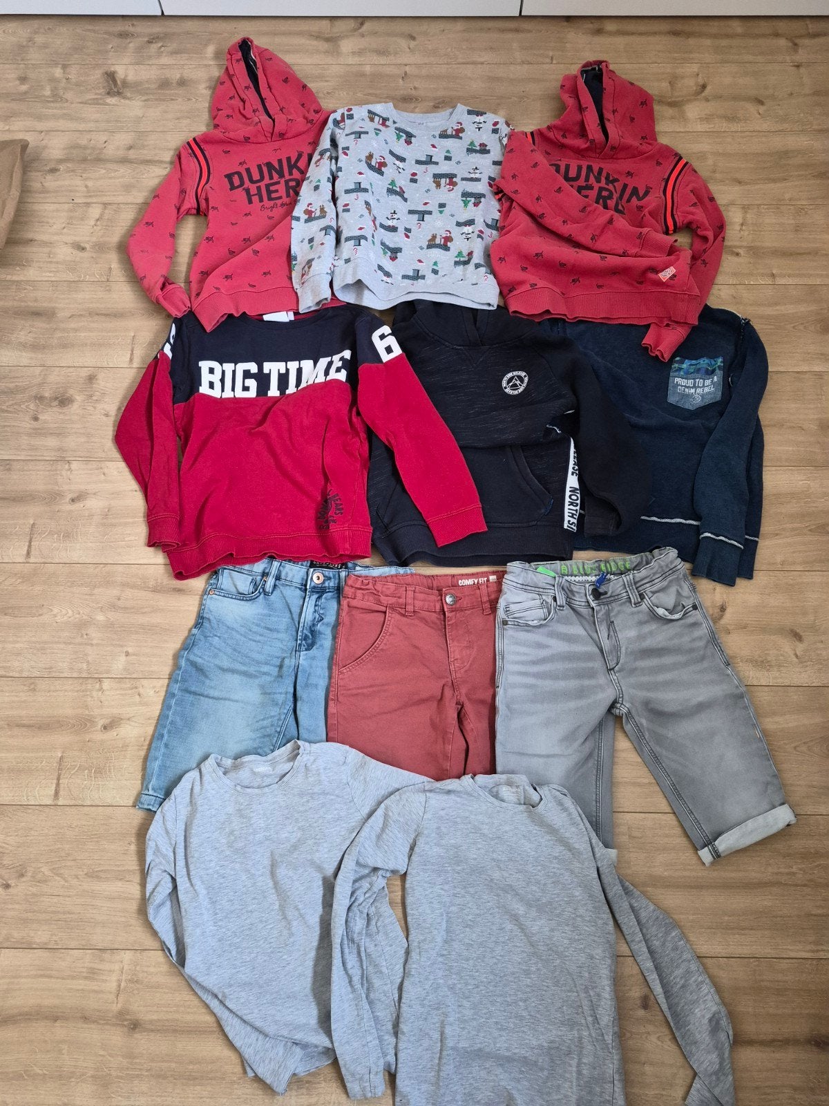 Jongenskleding pakket maat 146/152 - truien, shorts, hoodies, Kinderen en Baby's, Zo goed als nieuw, Setje, Jongen, Diverse merken