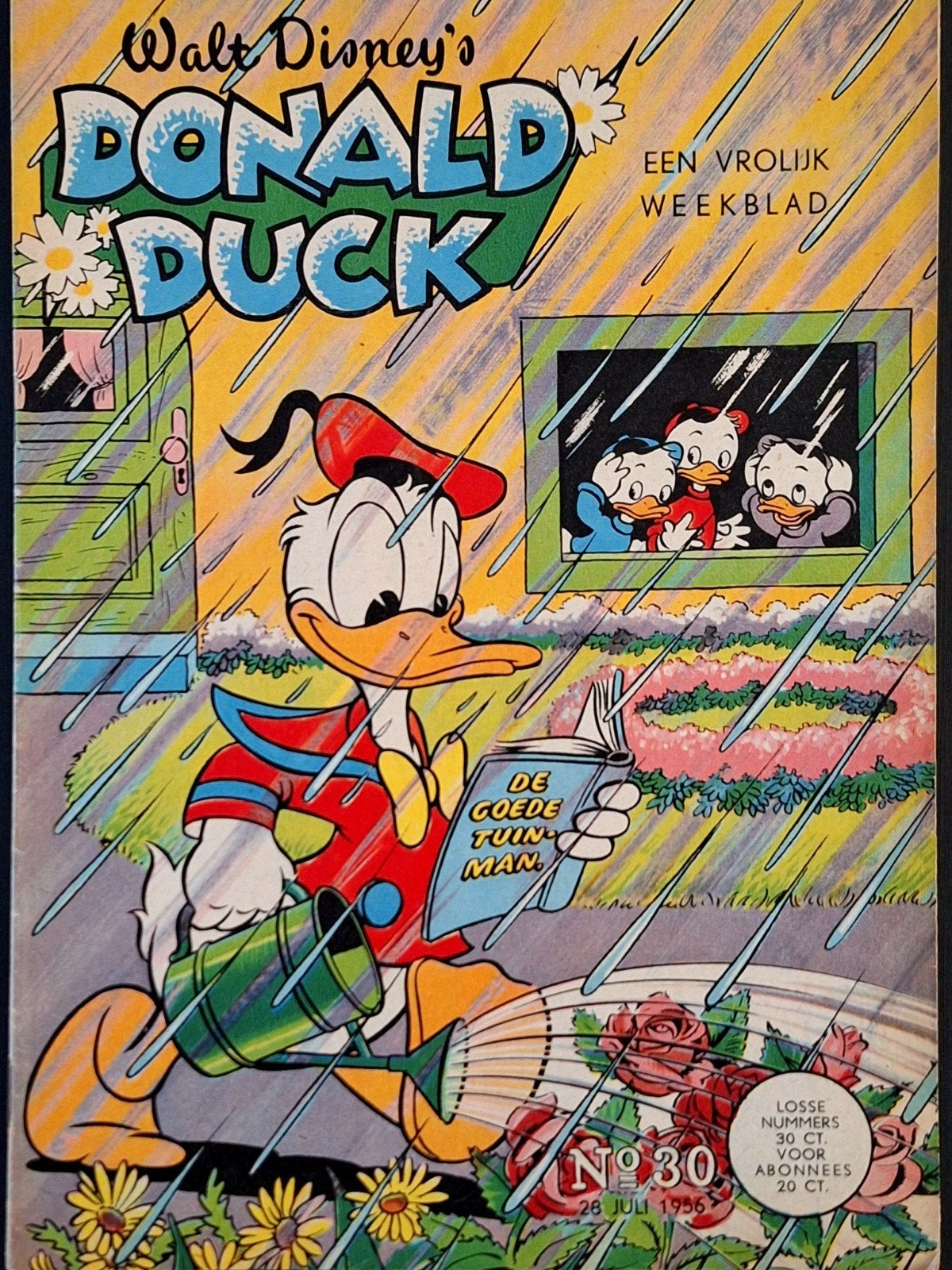 Donald Duck 1956 nr. 30, Boeken, Eén stripboek, Ophalen of Verzenden, Zo goed als nieuw