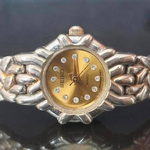 Seiko vintage analoog dameshorloge, Sieraden, Tassen en Uiterlijk, Horloges | Dames, Gebruikt, Staal, Polshorloge, Ophalen of Verzenden