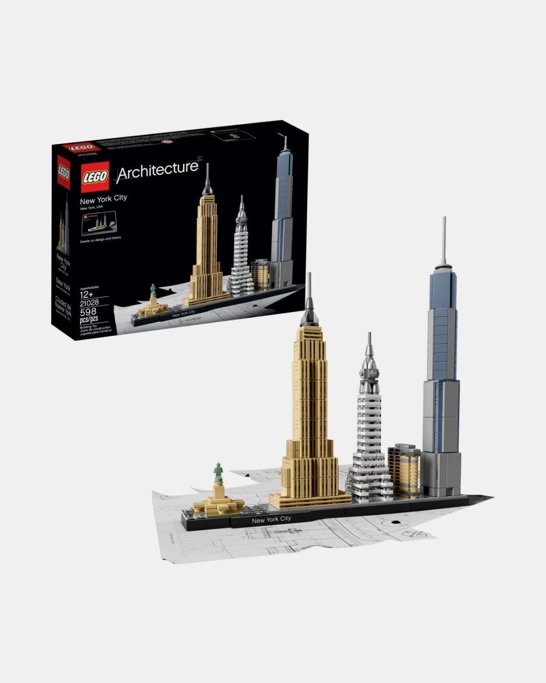 LEGO Architecture 21028 New York City Skyline, Ophalen of Verzenden, Zo goed als nieuw, Overige merken