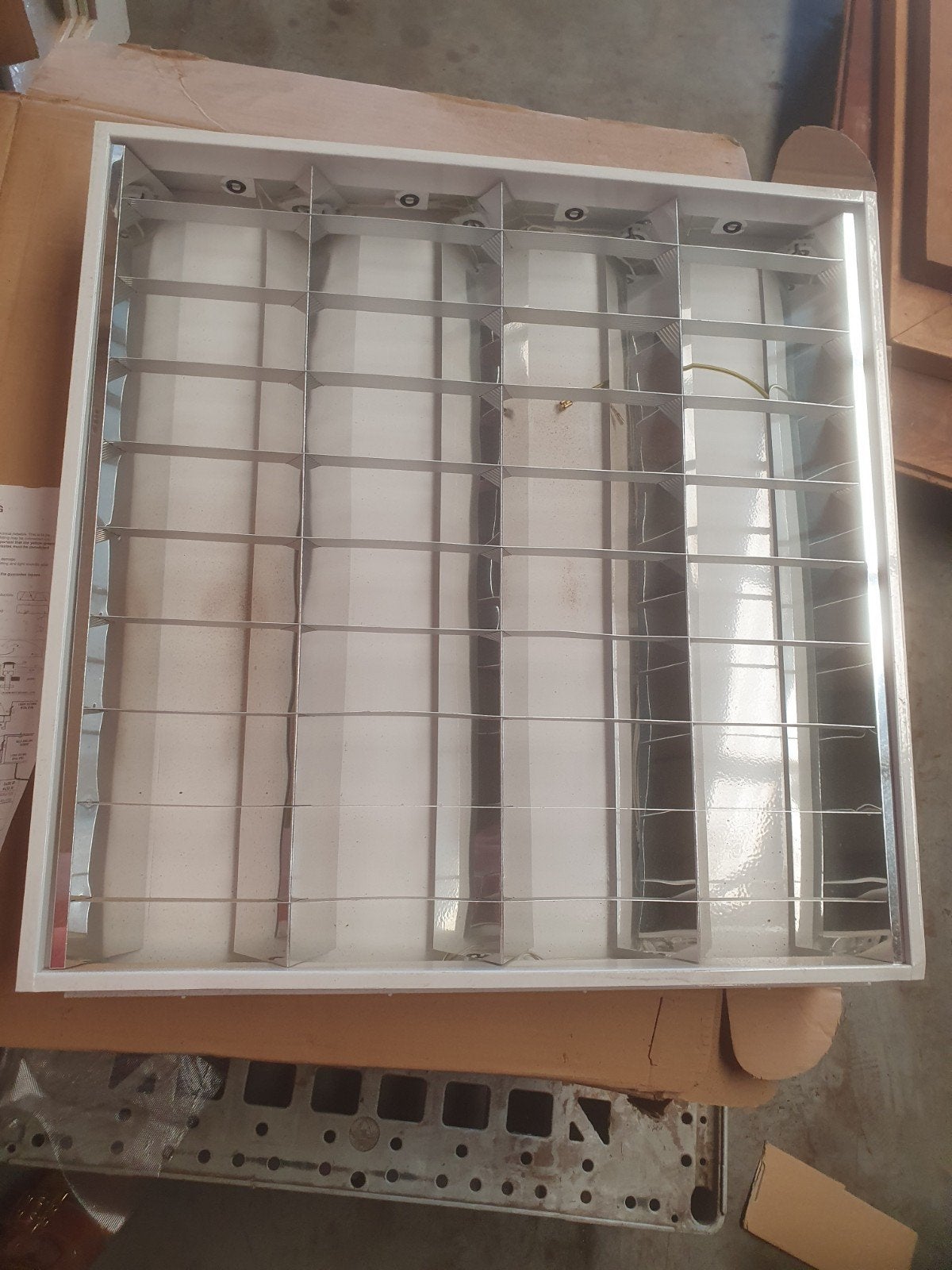 2 x Inbouw TL armatuur met rooster, Ophalen, Nieuw