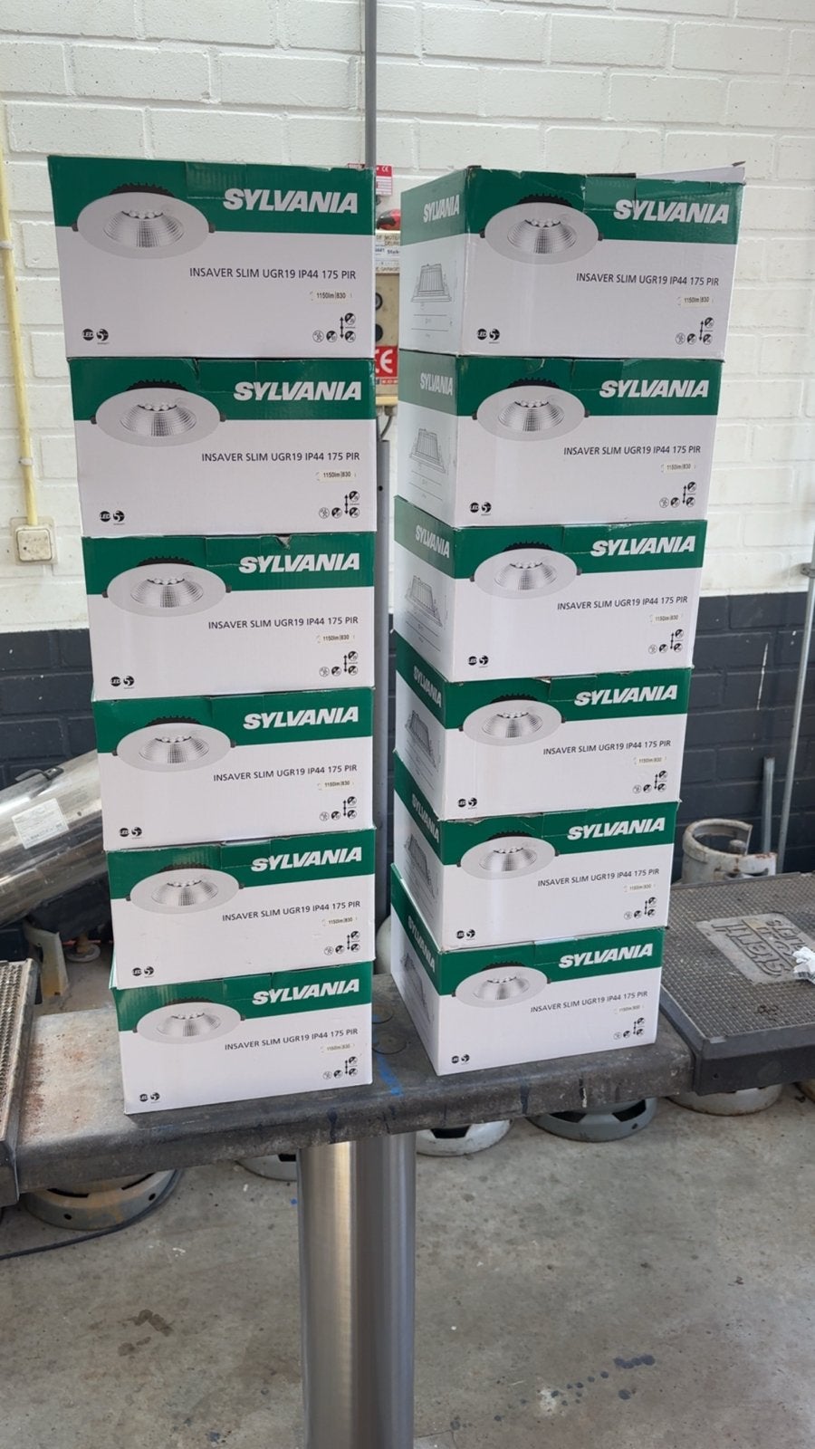 Sylvania Insaver Slim UGR19 IP44 175 PIR LED Panelen, Sylvania, Nieuw, Modern, Ophalen