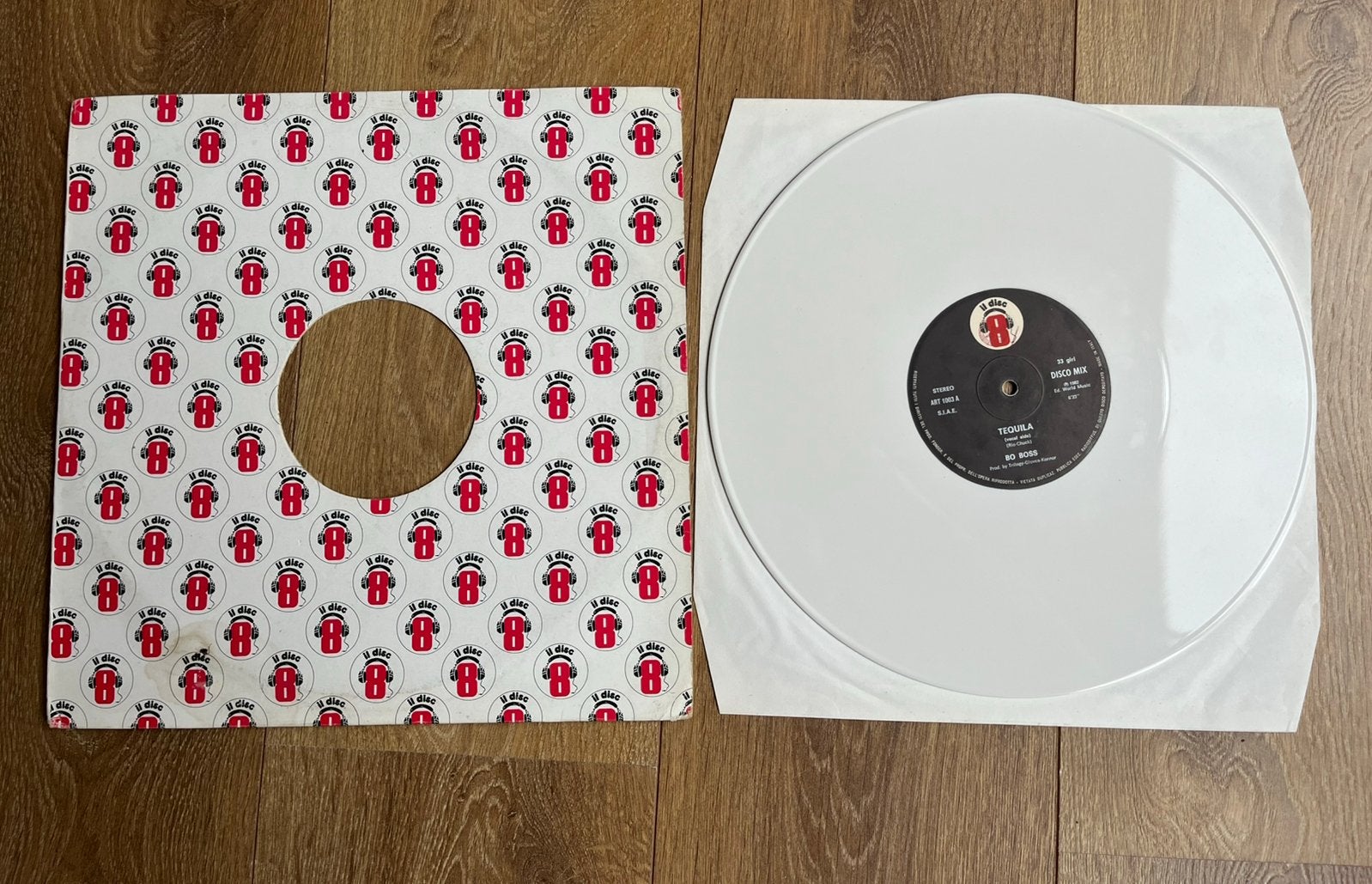 Bo Boss – Tequila Italo disco white vinyl, Ophalen of Verzenden, Zo goed als nieuw, Overige formaten, Disco