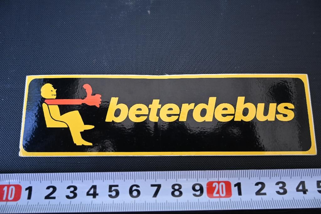 sticker beter de bus, Verzamelen, Stickers, Zo goed als nieuw, Ophalen