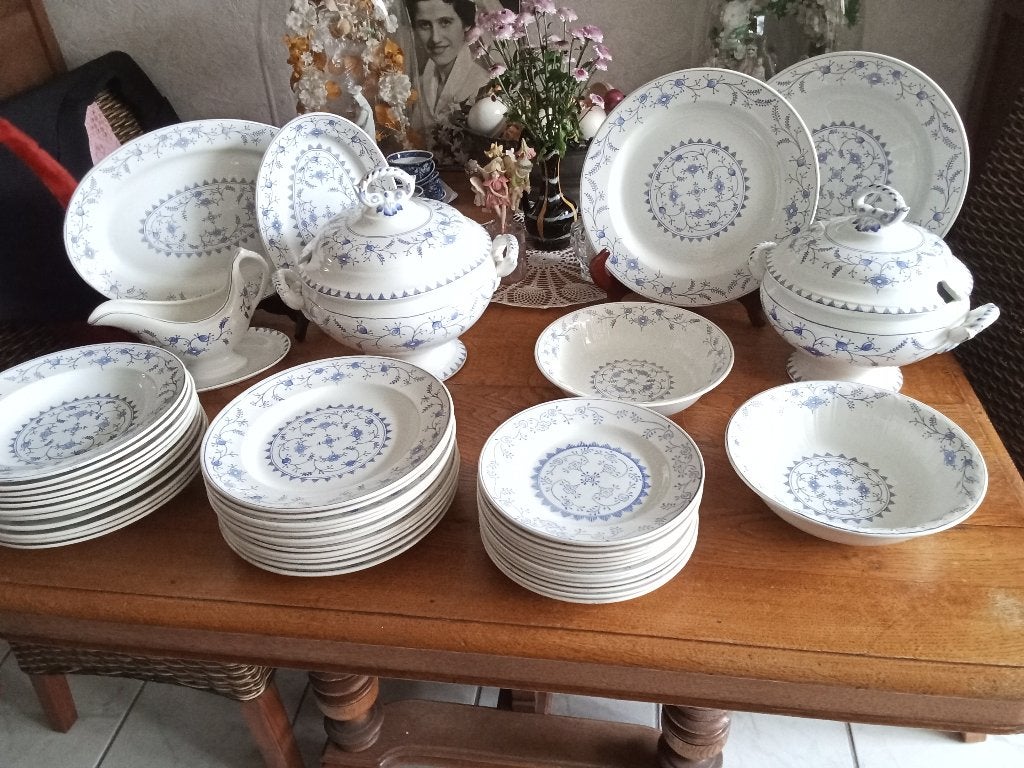set prachtig 12eetservies Boch la Louviere MEISSEN, Ophalen