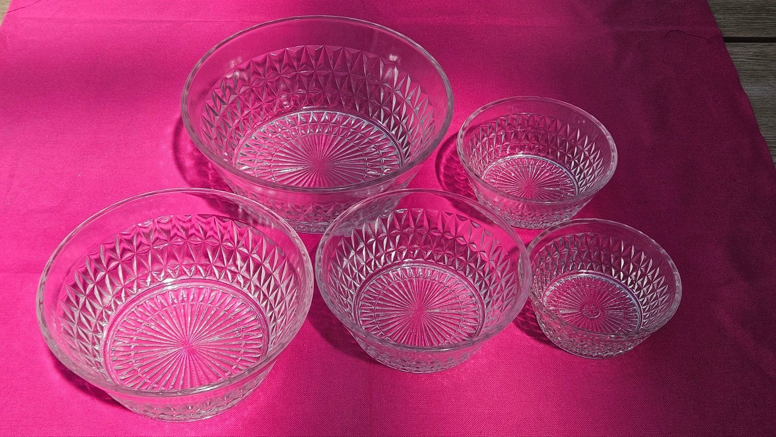 Vintage schalenset, Ophalen of Verzenden