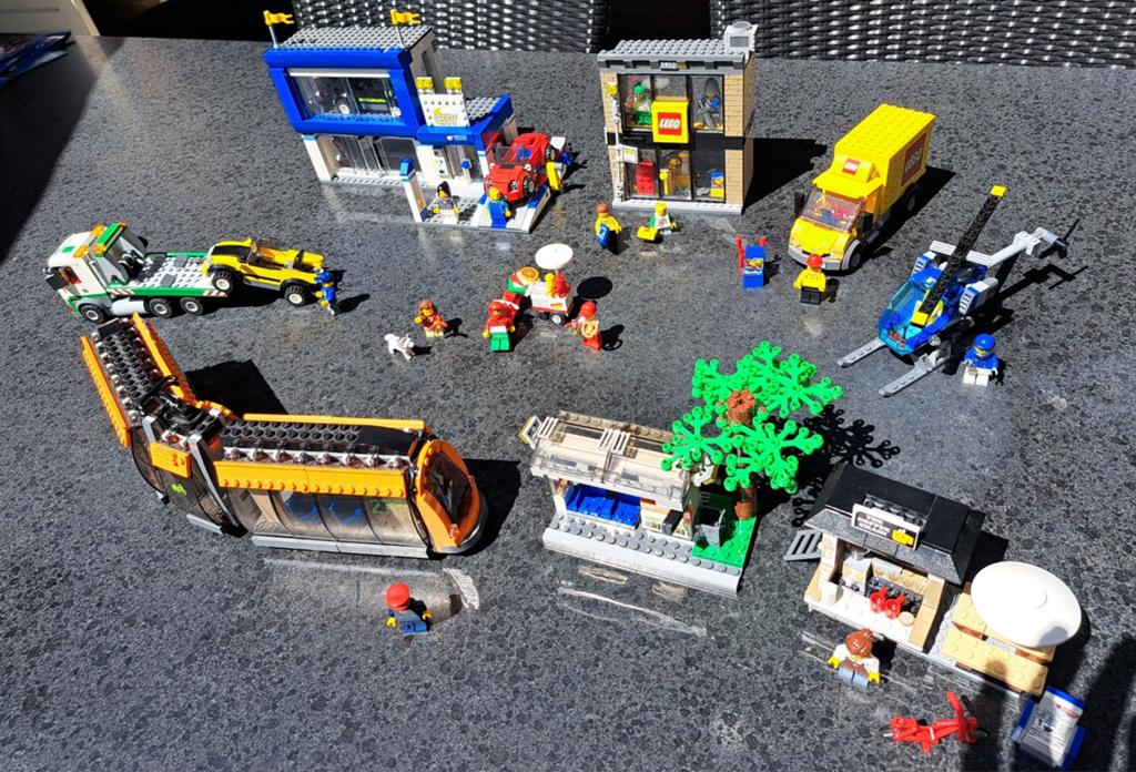Grote LEGO City Stadsplein 60097, Ophalen of Verzenden, Gebruikt, Overige merken