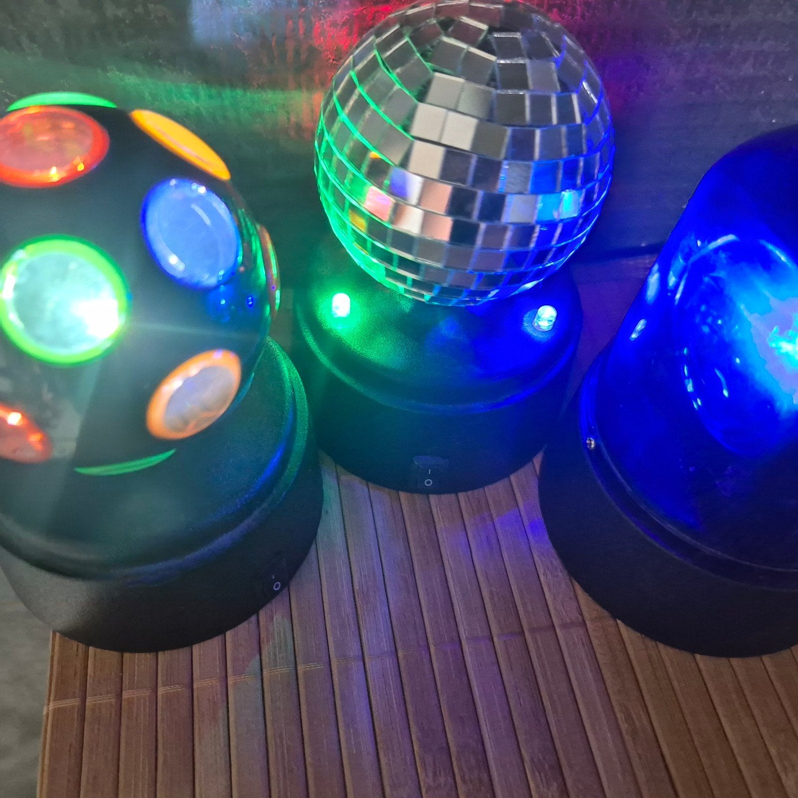 Discobol en lichteffecten set voor feestjes, Ophalen, Gebruikt, Discobol, Kleur