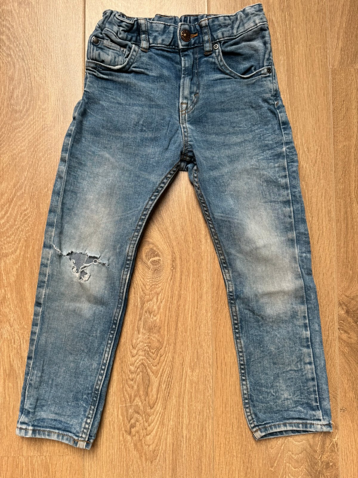 H&M spijkerbroek blauw maat 110, Ophalen of Verzenden, Gebruikt, Jongen, Broek