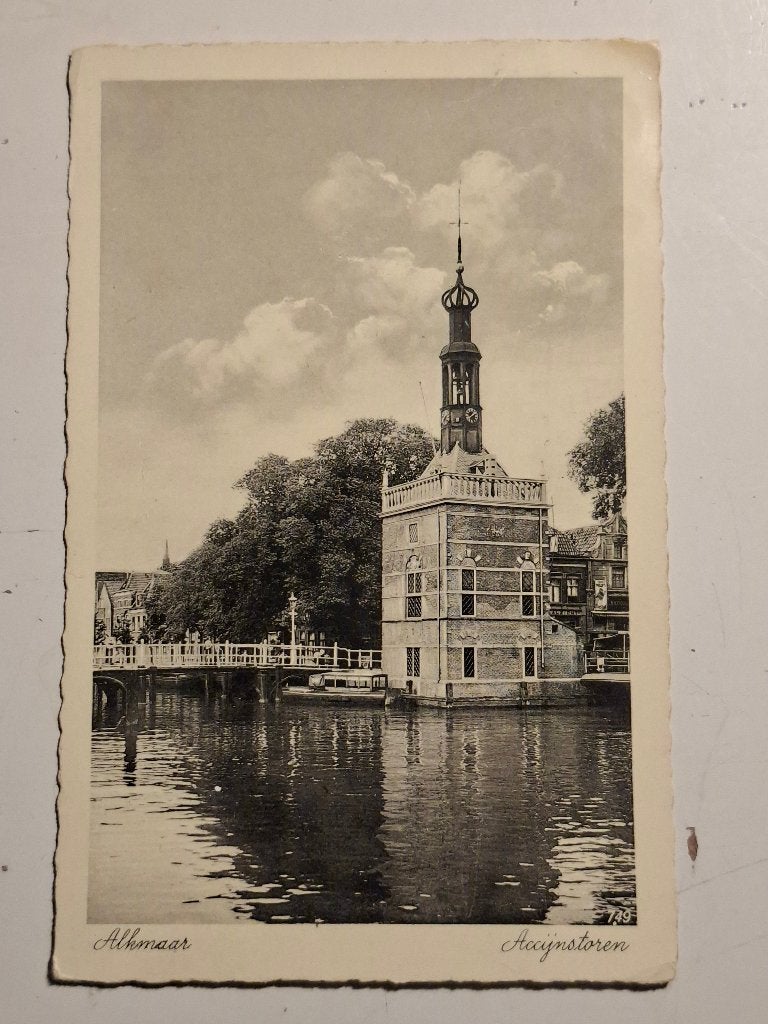 ansicht alkmaar jaren 30, Ophalen of Verzenden, 1920 tot 1940, Gelopen, Noord-Holland