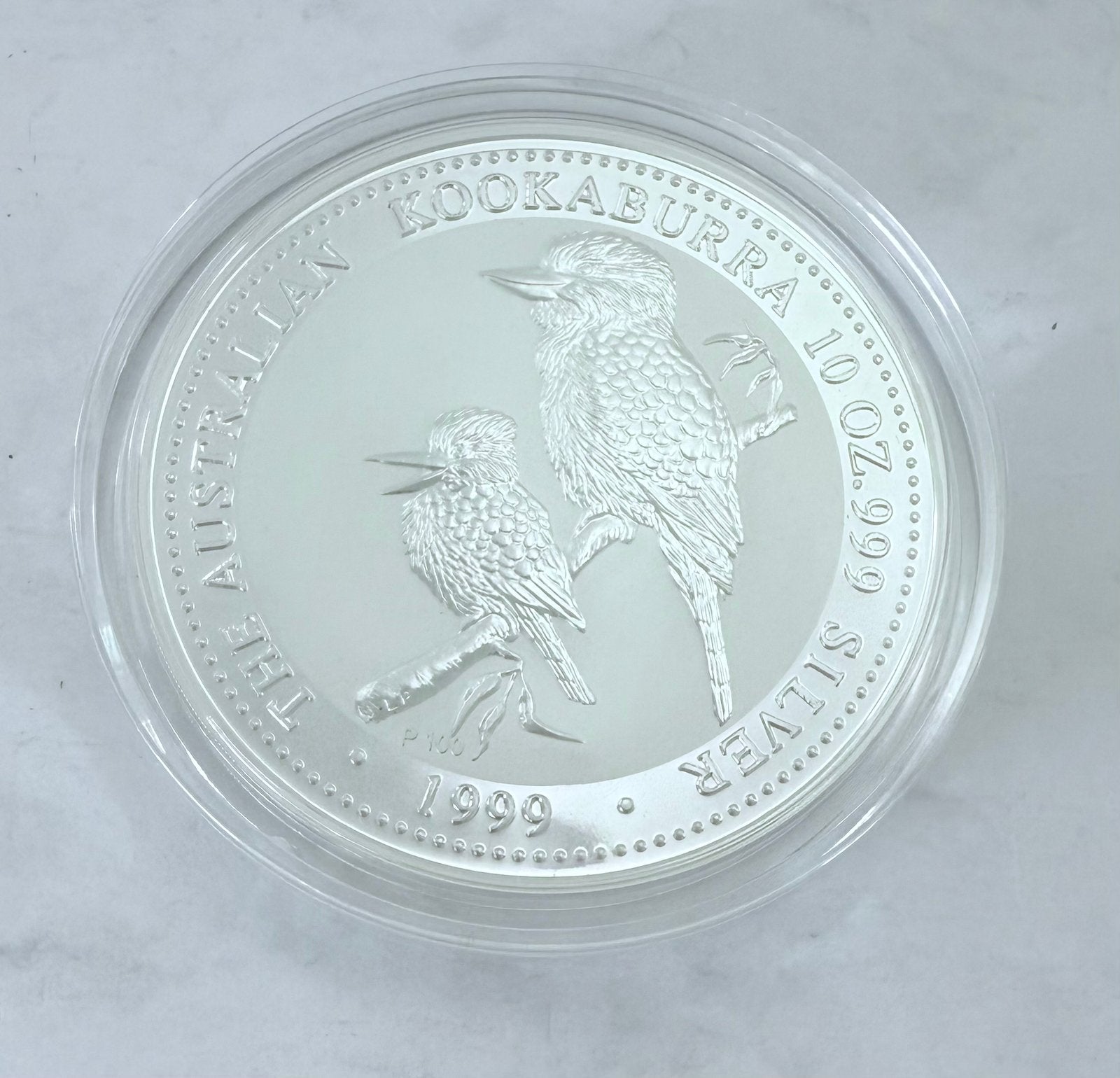 10oz 1999 Australian Kookaburra / Perth Mint 999,9 zilver, Ophalen of Verzenden, Zilver