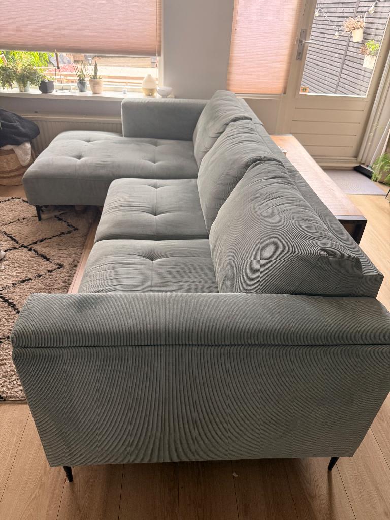Te koop rib bank Nizan Longchair 2.5 zits, Huis en Inrichting, Ophalen, 250 tot 300 cm, 125 tot 150 cm, Hoekbank