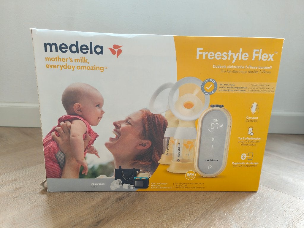 Medela Freestyle Flex dubbele elektrische borstkolf, Gebruikt, Medela, Borstkolf, Ophalen of Verzenden