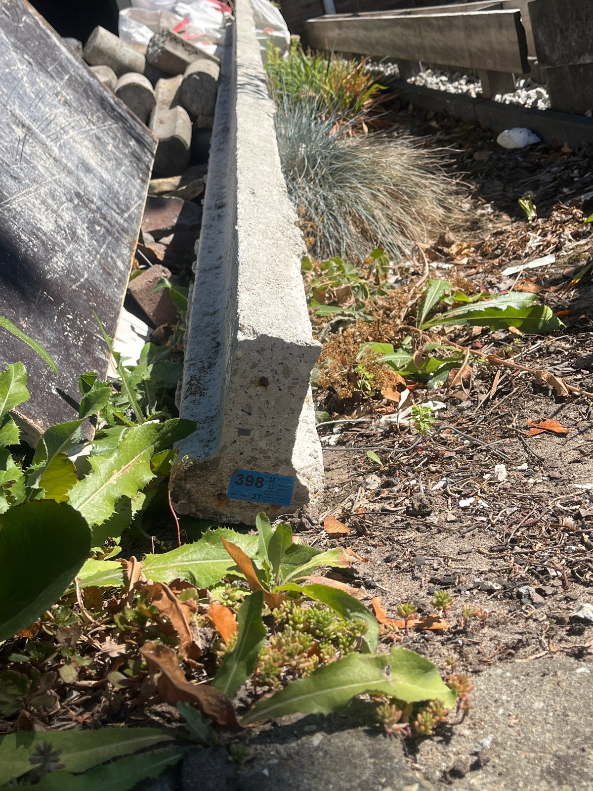 Betonnen ligger, Ophalen, Gebruikt