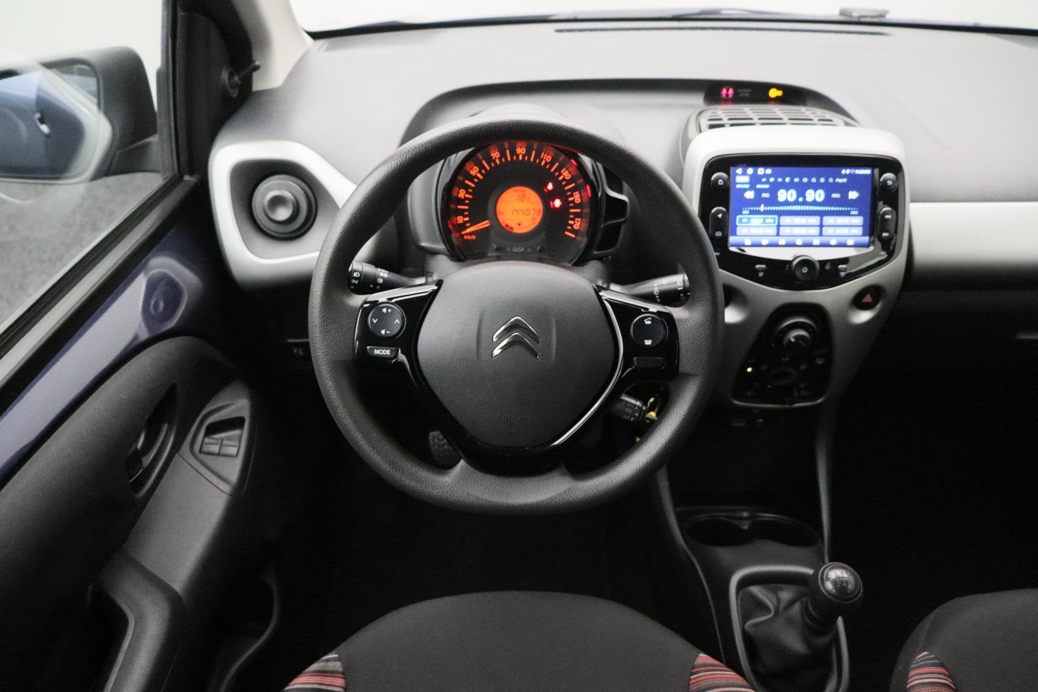 Citroen C1 1.0 e-VTi Selection 2017 | Airco | Carplay | Crui, Auto's, Voorwielaandrijving, Stof, Gebruikt, Euro 6