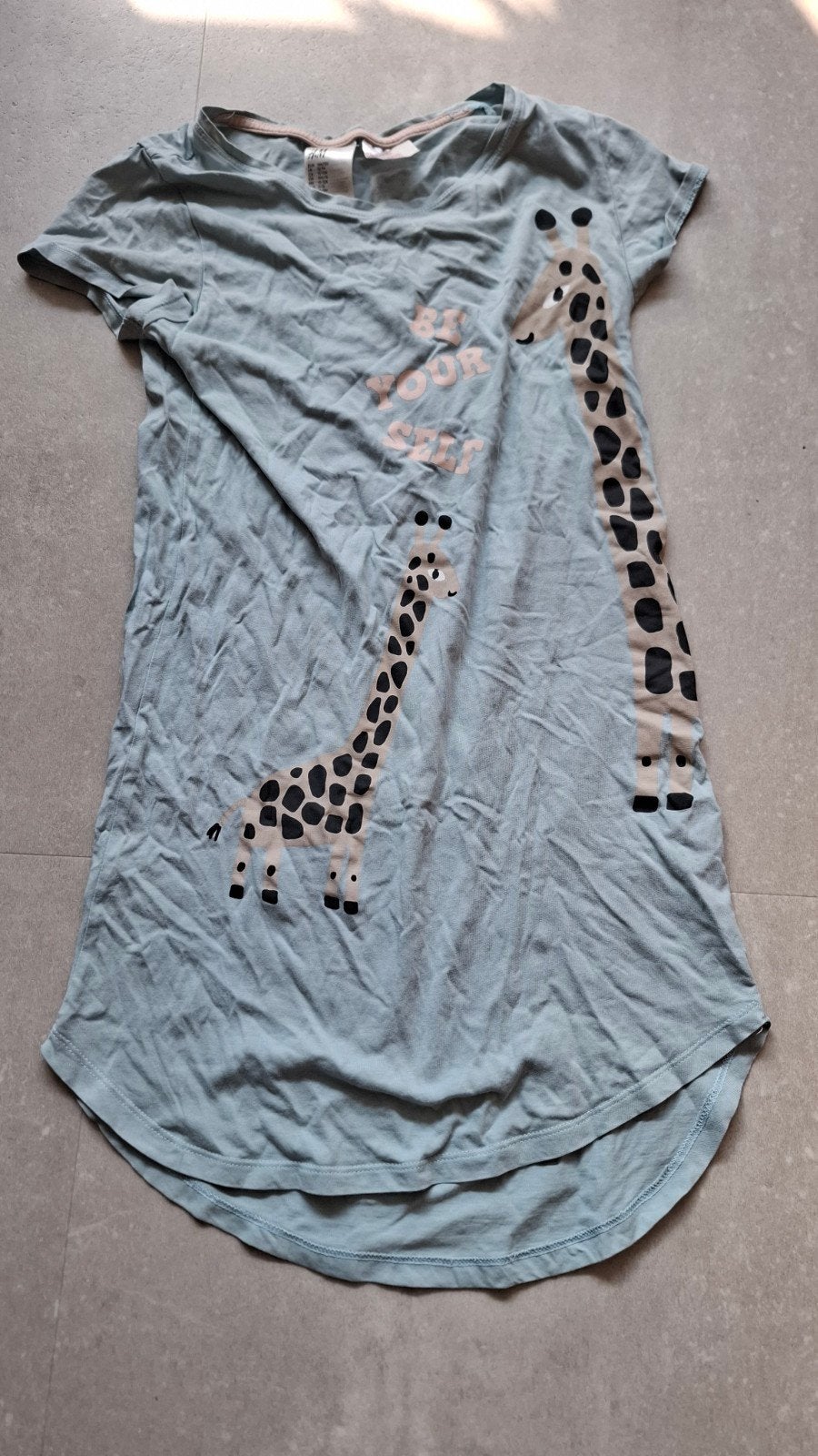 H&M Pyjama Jurk Giraffe Maat 146/152, Nacht- of Onderkleding, Meisje, H&M, Ophalen of Verzenden