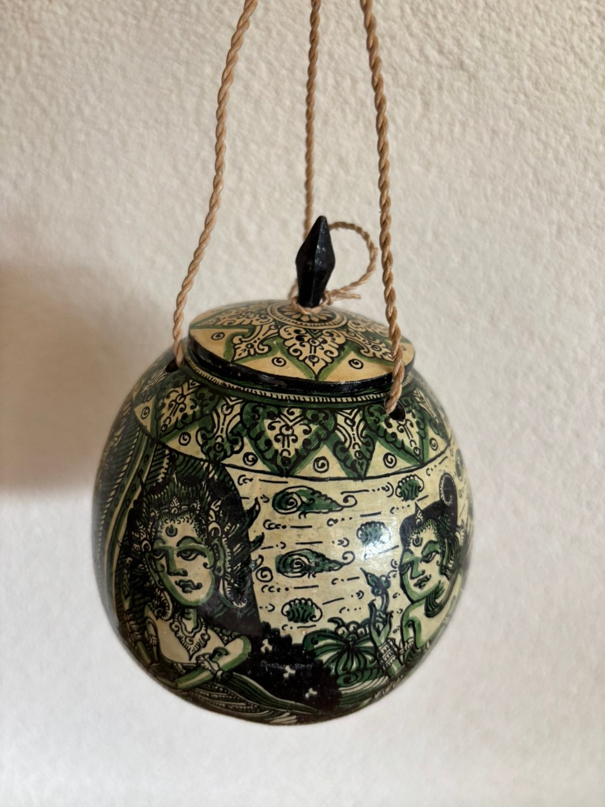 Bewerkte kokosnoot Bali Indonesië, Ophalen of Verzenden