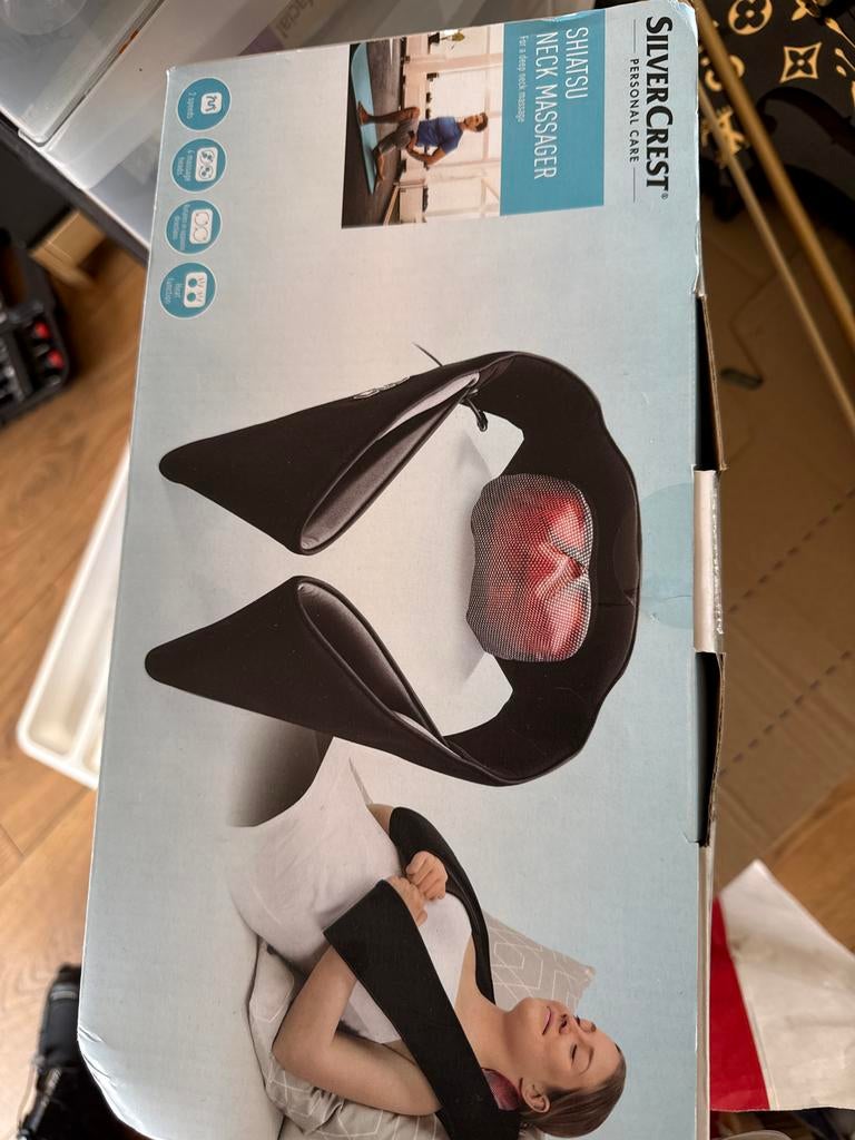 Shiatsu Nek Massager met Warmtefunctie - SilverCrest, Ophalen of Verzenden, Nieuw, Overige typen