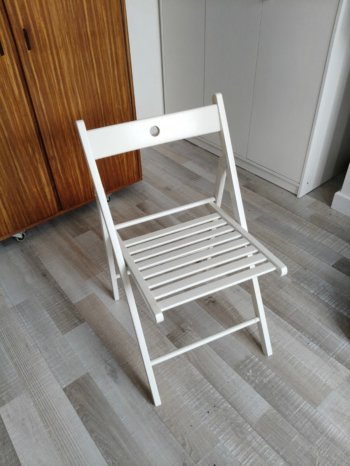 Witte opvouwbare stoel - IKEA Terje, Ophalen, Gebruikt, Wit, Modern, Functioneel