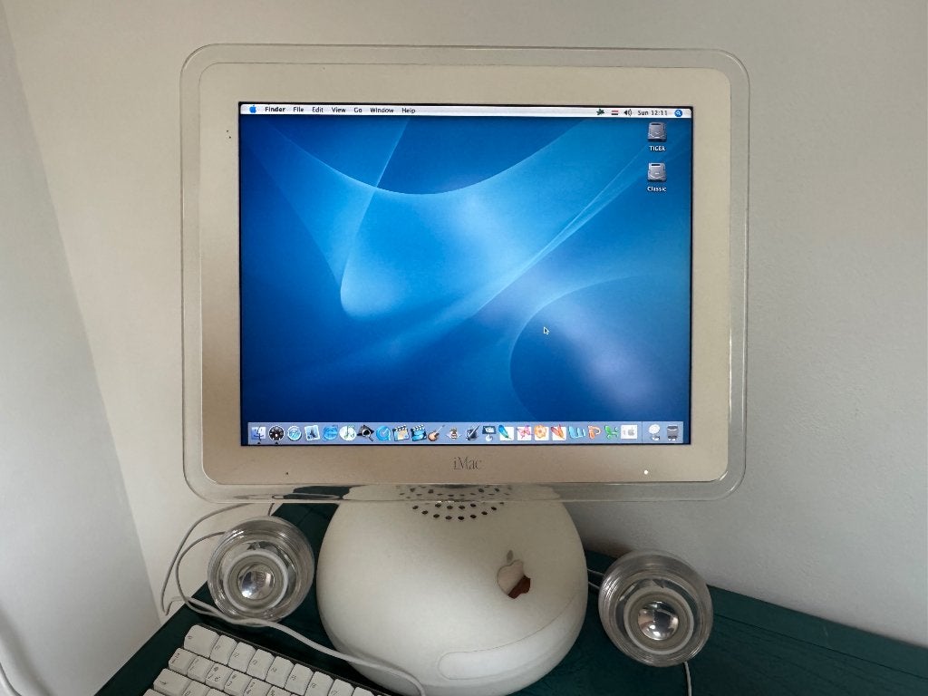 Apple iMac G4 15-inch "Sunflower" complete set met speakers, Computers en Software, Apple Desktops, Ophalen, Minder dan 4 GB, 160GB