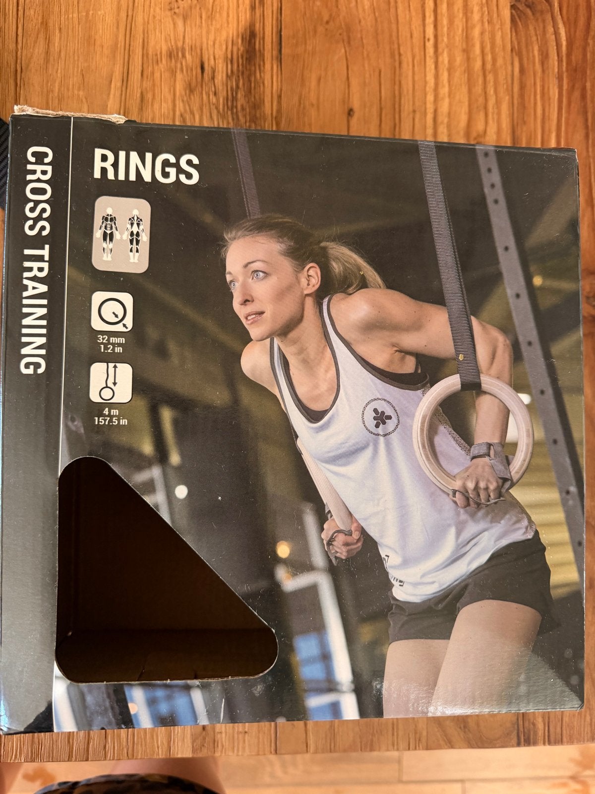 Cross Training Ringen - Houten Gymnastiekringen, Sport en Fitness, Fitnessmaterialen, Ophalen of Verzenden, Nieuw, Armen, Overige typen